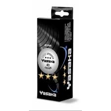 YASAKA 3 YILDIZ *** 3'LÜ KUTU ITTF ONAYLI (BEYAZ) MASA TENİSİ TOPU 40 mm